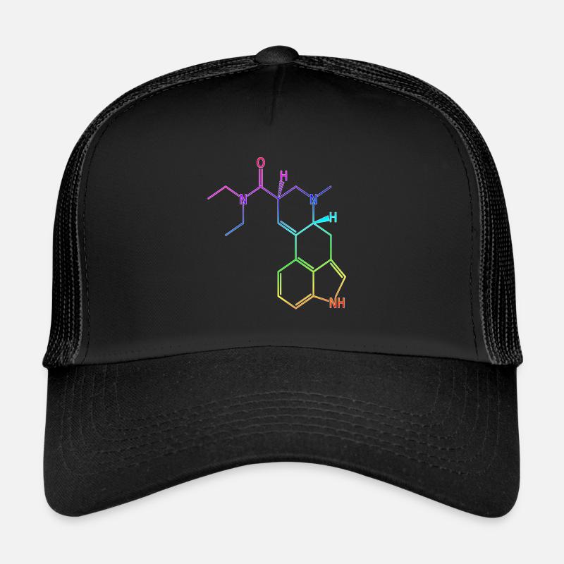 LSD Strukturformel T-Shirt Acid Halluzinogen Psy Trucker Cap