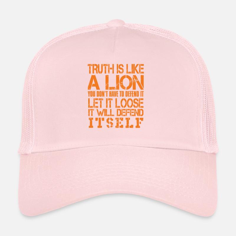 La vérité est comme un lion Casquette trucker 