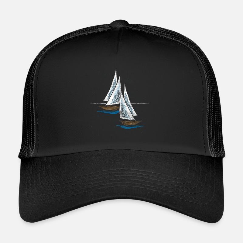 Sailing boat - Trucker Cap - black/black