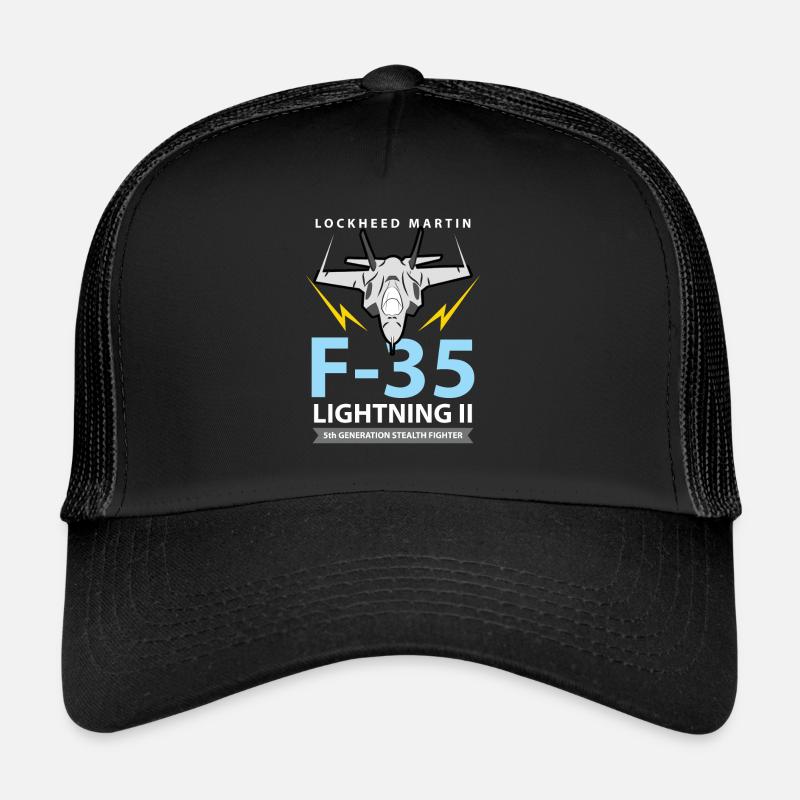 Kampfjet F-35 Lightning II Tarnkappenjäger Trucker Cap