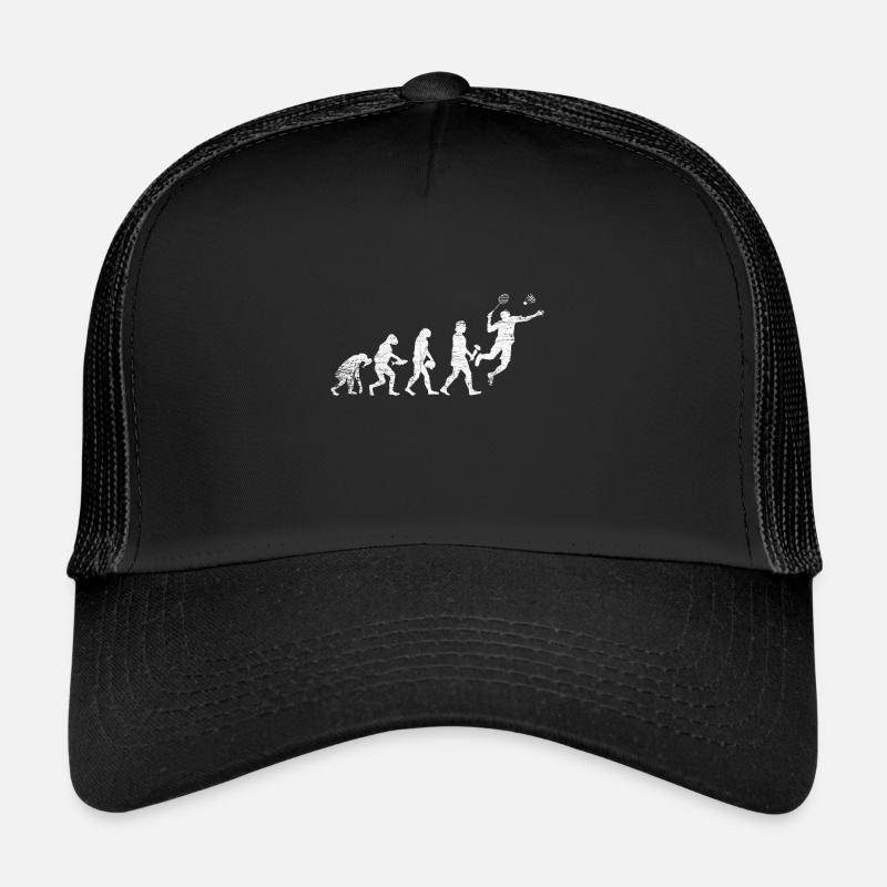 Evolution du badminton - Casquette trucker  - noir/noir