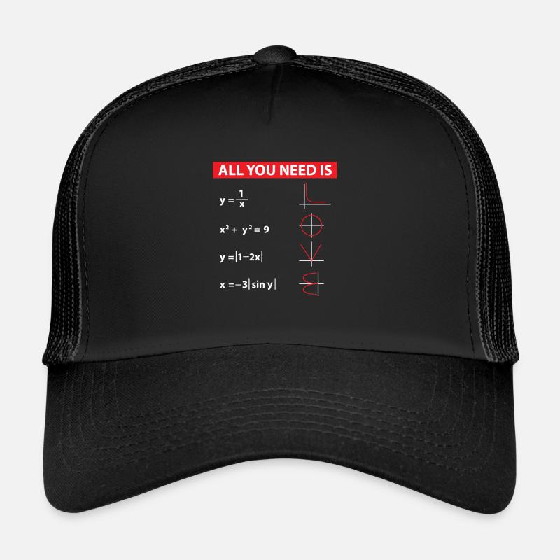 Matematik Algebra Matematik Lærer Gave Idé - Trucker cap - sort/sort