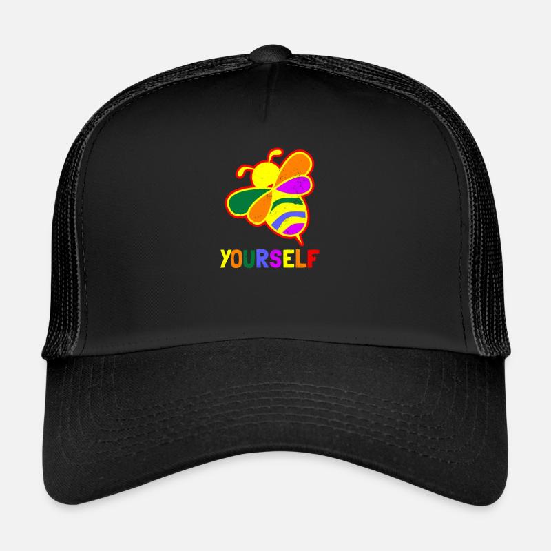 Biene sich Lesbeean Lesben Geschenk - Trucker Cap - Schwarz/Schwarz