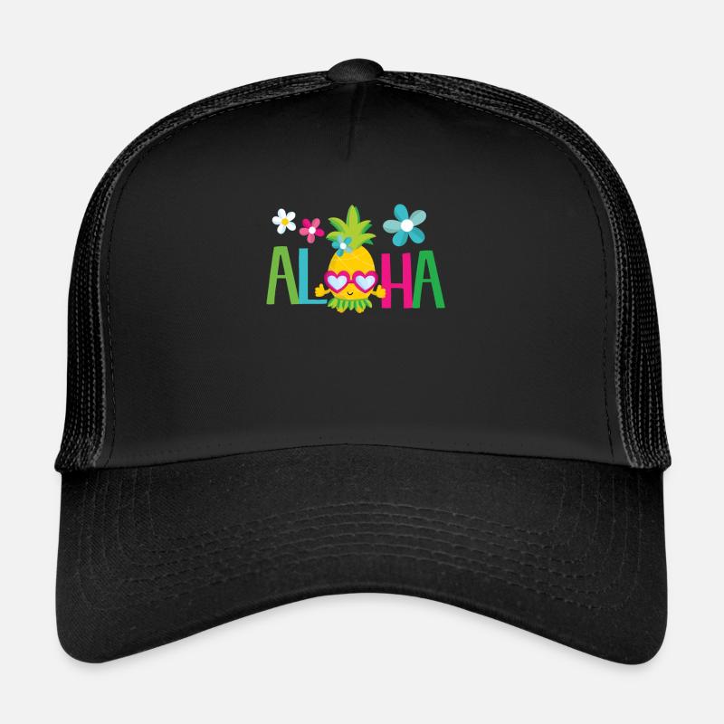 Aloha ananas - plage de soleil d'été Hawaii Casquette trucker 