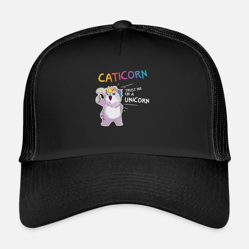 Caticorn Unicorn Cat Trucker Cap