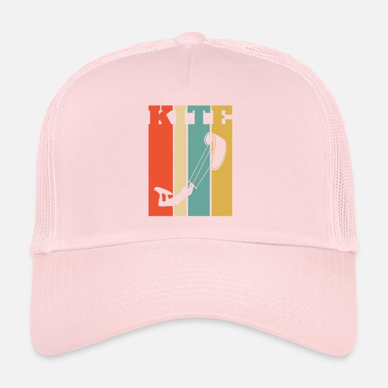 Retro Style Kiteboarder; Kitesurfen Trucker Cap
