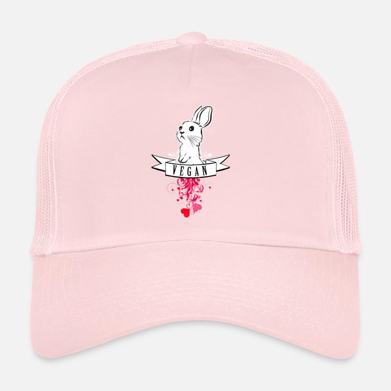 Vegan Bunny Rabbit Rabbit Rabbit Vegetarian Trucker Cap