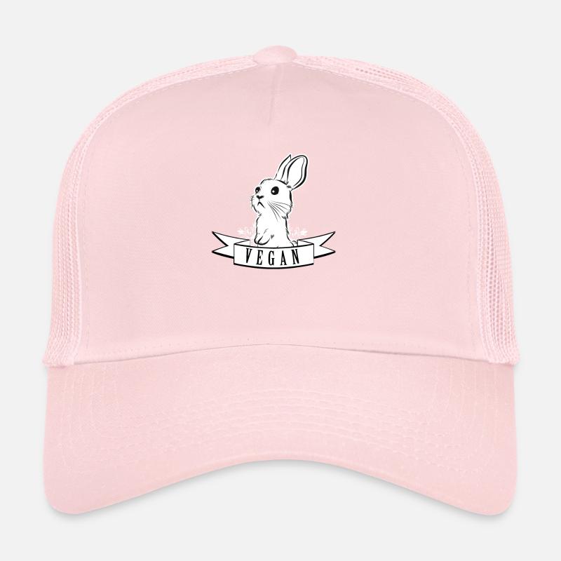 Vegan Bunny Rabbit Rabbit Rabbit Vegetarian Trucker Cap