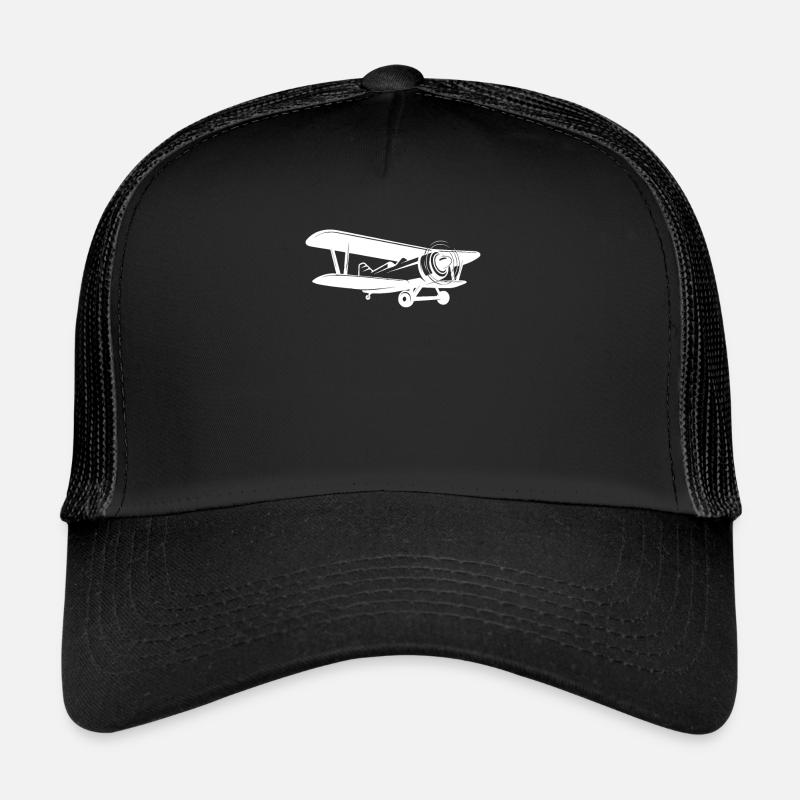 Airplane Propeller Biplane T-Shirt Trucker Cap
