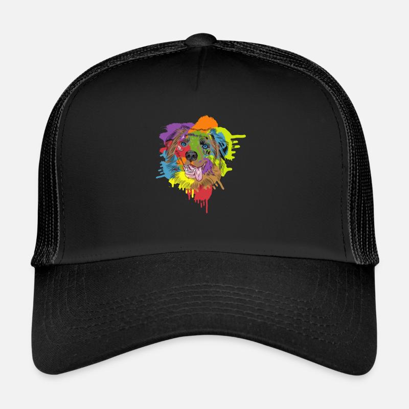 Australian Shepherd Aussie Dog Lucky Trucker Cap