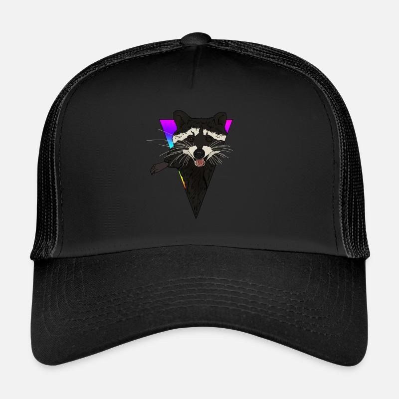 Raton laveur en triangle Idée cadeau pour animaux Casquette trucker 