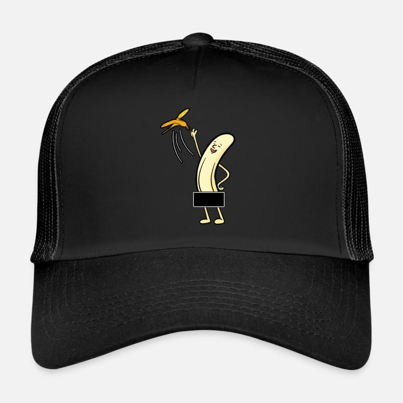 Banane Bananenschale Nackt Comic Lustig Geschenk Trucker Cap