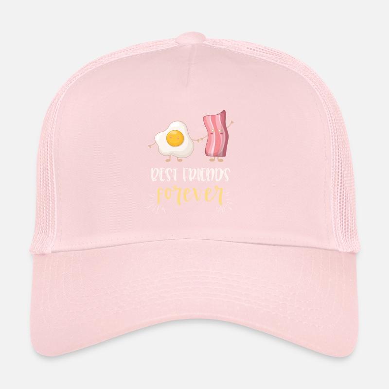 Cute Egg Bacon Best Friends BFF gift Trucker Cap