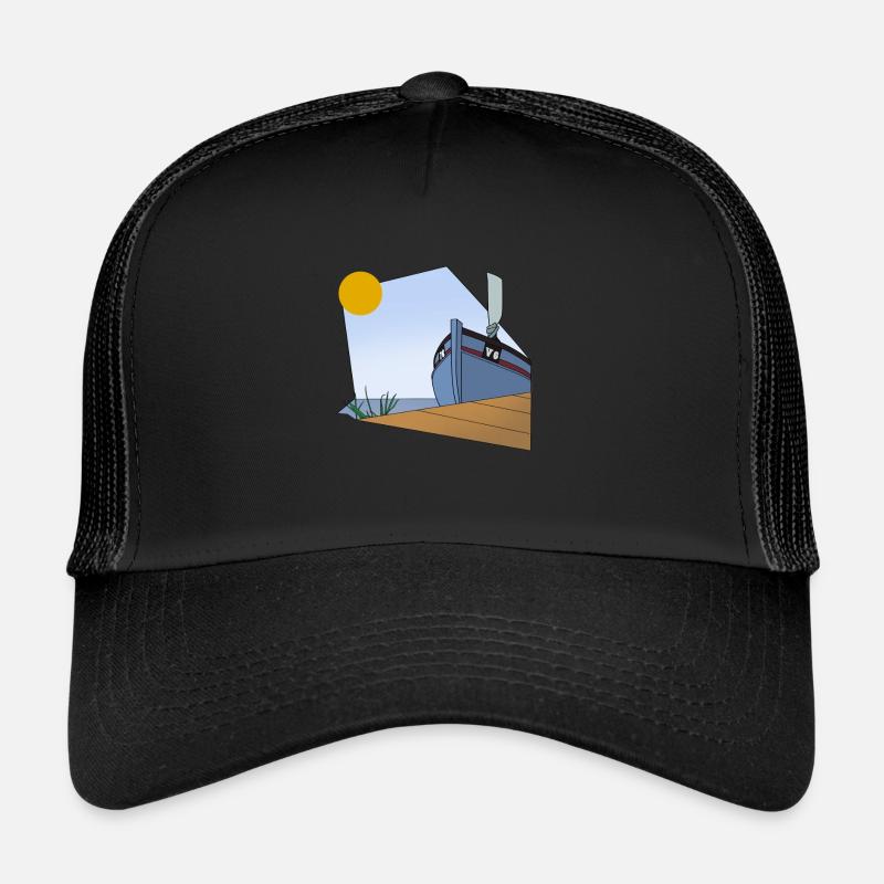 DK-Shirts Nymindegab Drawn - Trucker Cap - Schwarz/Schwarz