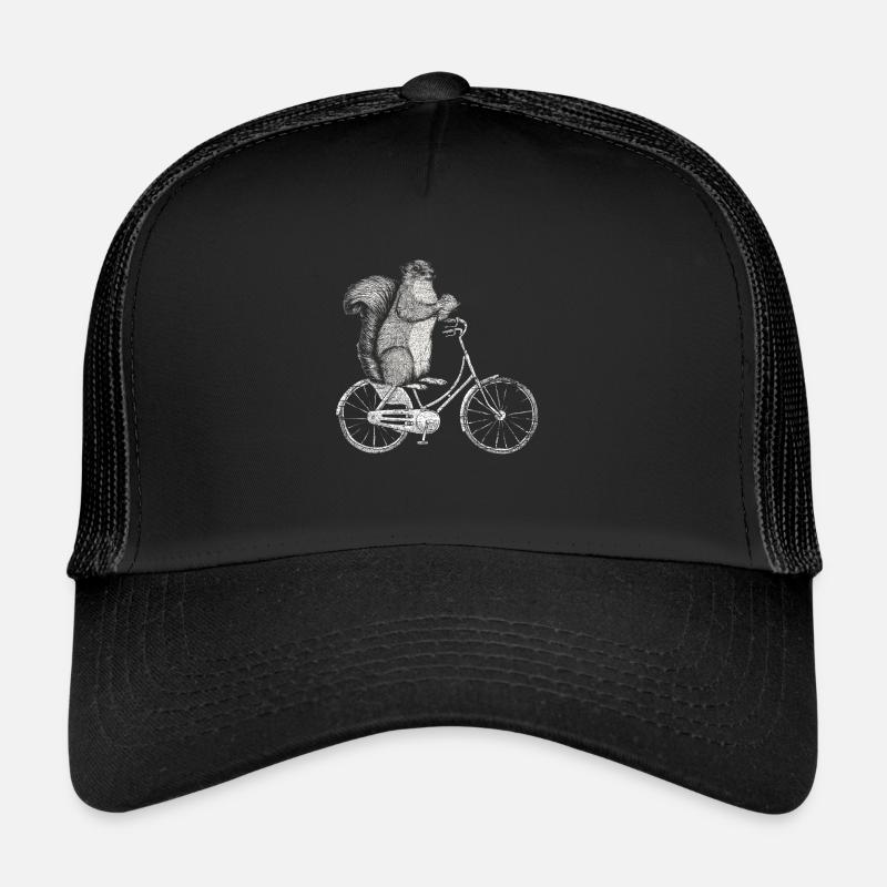 écureuil - Casquette trucker  - noir/noir
