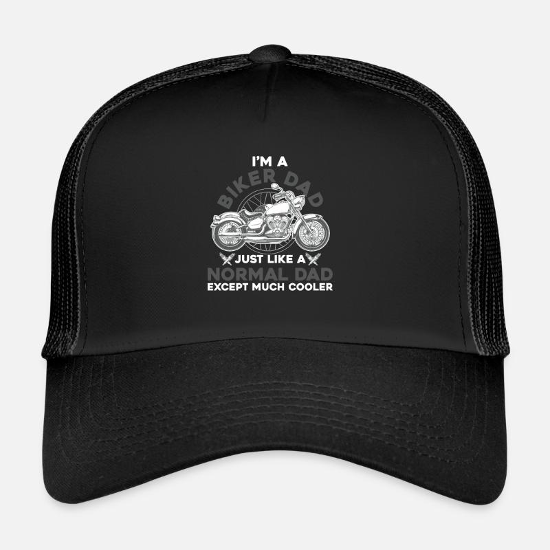 Je suis un motard papa Casquette trucker 