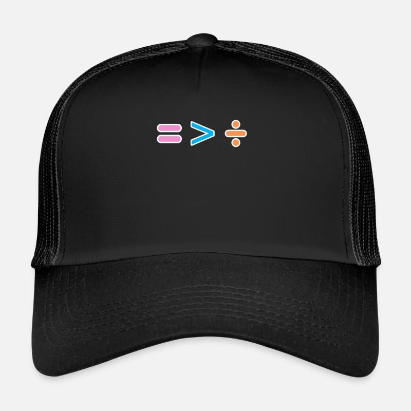 Égale est plus grand que divisé - Égalité Casquette trucker 