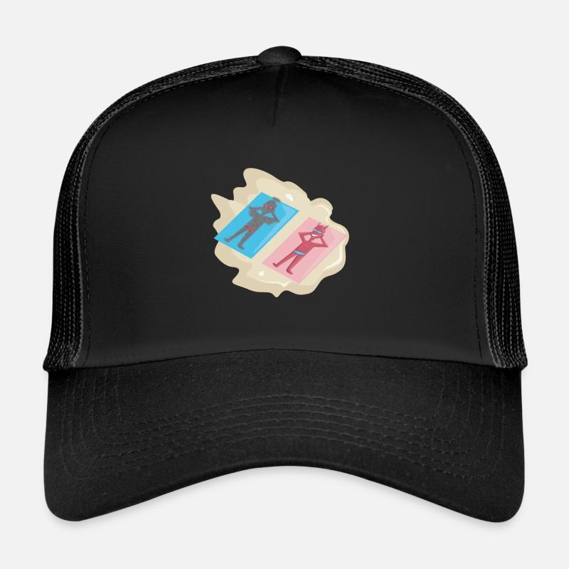 Engel und Teufel am Strand Trucker Cap
