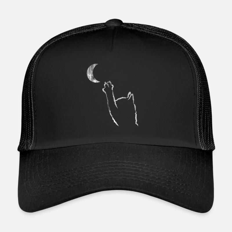 Chat lune Casquette trucker 