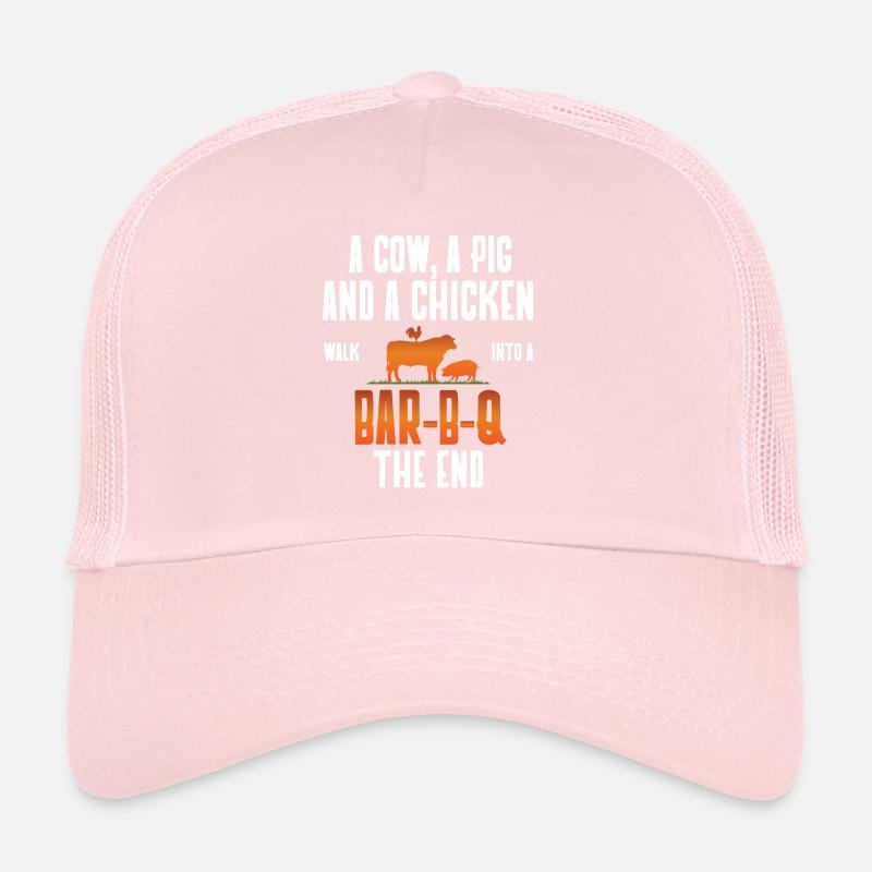 BBQ Quote Design - Grill Master Barbecue Gift Trucker Cap