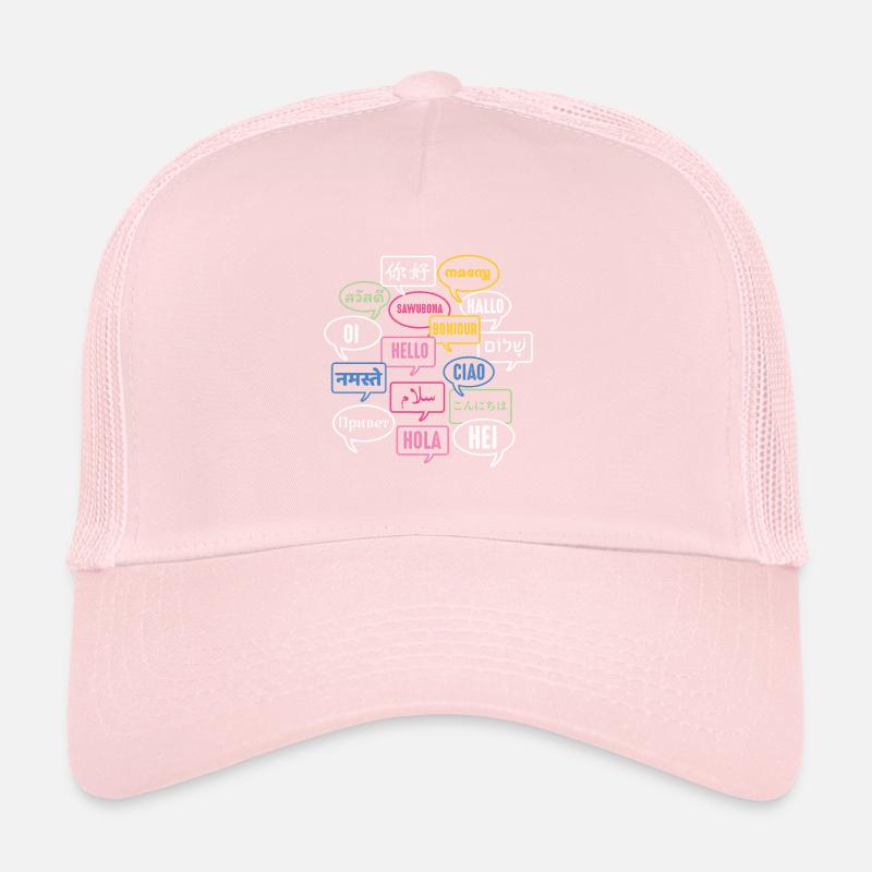 Multilingual Polyglot Globetrotter Language Trucker Cap