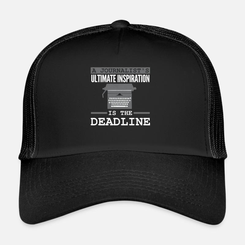 journalist - Trucker Cap - Schwarz/Schwarz