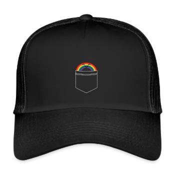 lgbt - Trucker Cap - Schwarz/Schwarz - Vorne