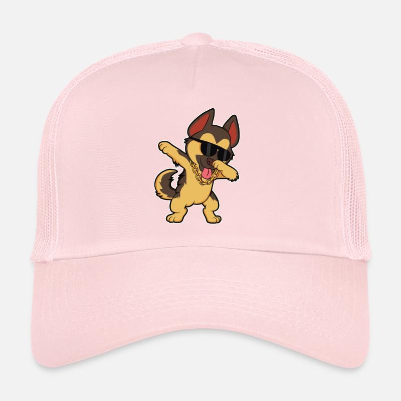 Funny Dabbing German Shepherd Dog Shirt Trucker Cap