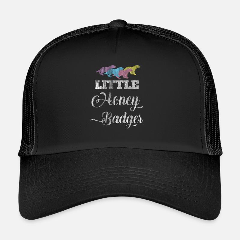 Honigdachs - Trucker Cap - Schwarz/Schwarz