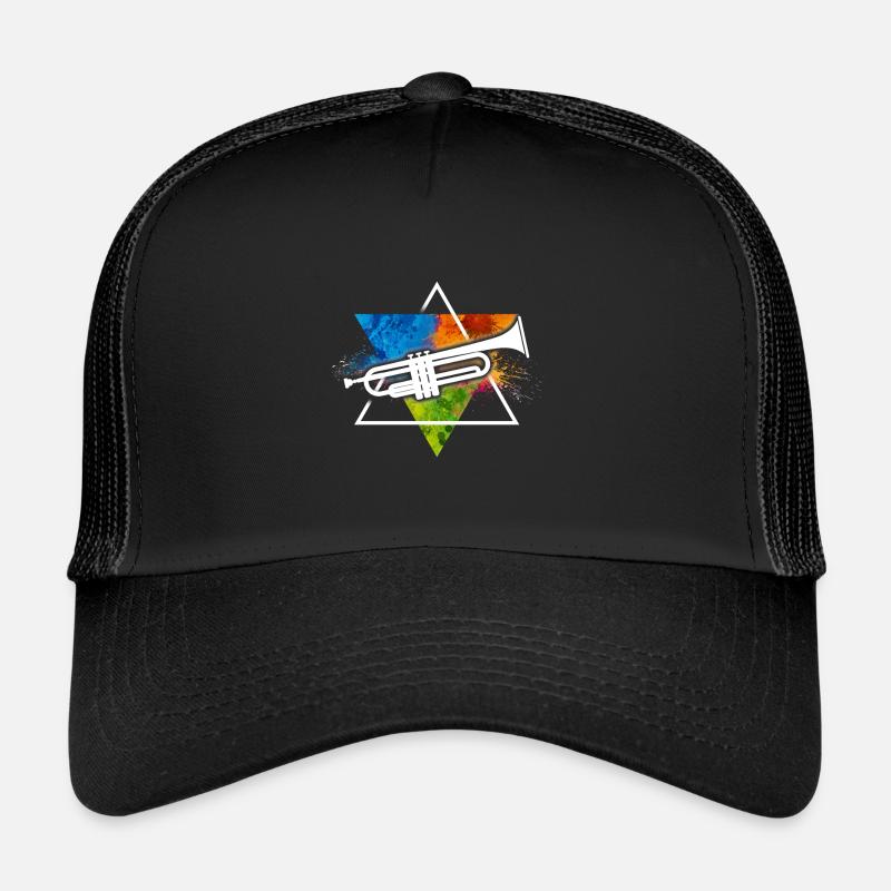 Trompete - Trucker Cap - Schwarz/Schwarz