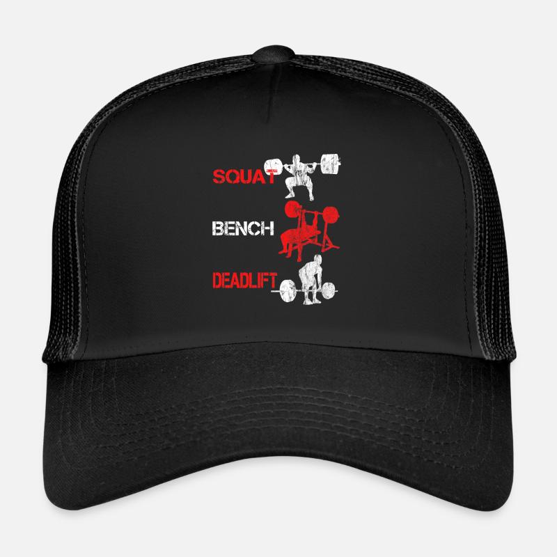 Squat Bench Deadlift - Formation de culturiste Casquette trucker 