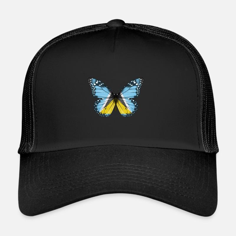 Papillon Drapeau De Ste Lucie Casquette trucker 
