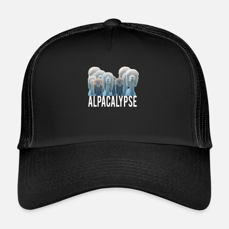 Amant d'alpaga amusant Design de cadeau Alpacalypse Casquette trucker 