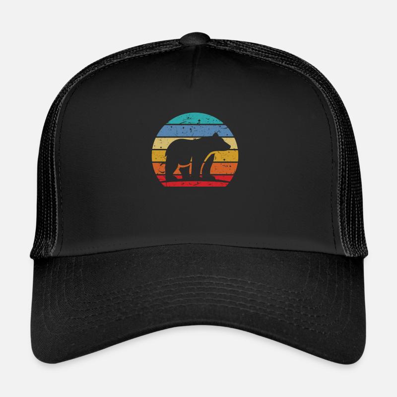 Bär - Trucker Cap - Schwarz/Schwarz