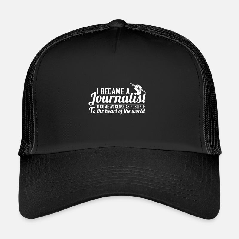 journalist - Trucker Cap - Schwarz/Schwarz