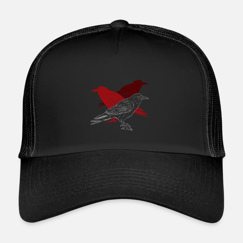 Animaux corbeau Casquette trucker 