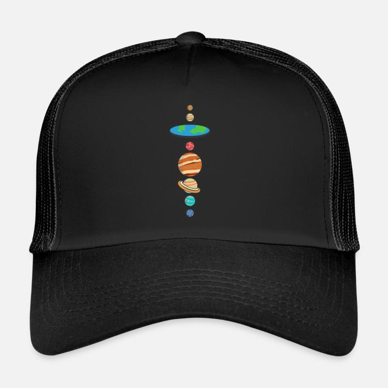 Flat Earth Flat Earth Theory Planet Gift Trucker Cap