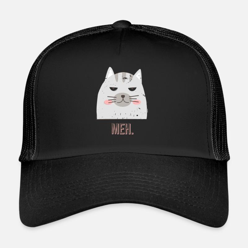 T-shirt de chat triste Casquette trucker 