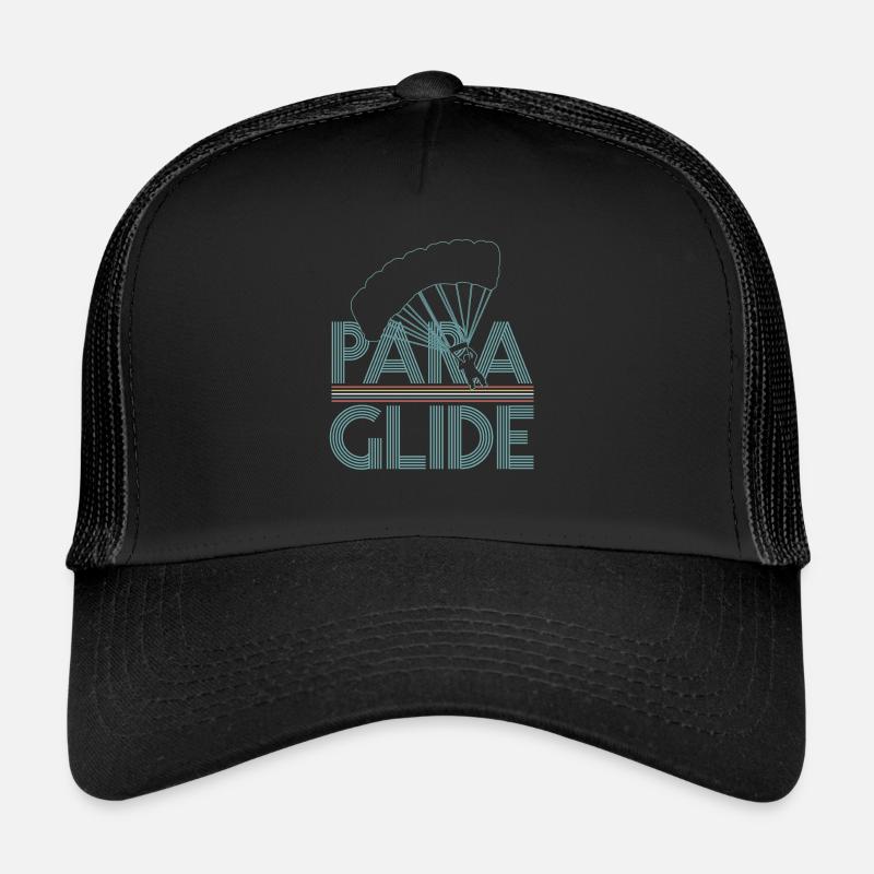 Paragliding - Trucker Cap - Schwarz/Schwarz