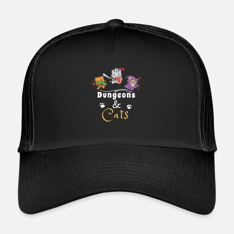 Chats Donjon Donjon LARP Chevalier RPG Chat Casquette trucker 
