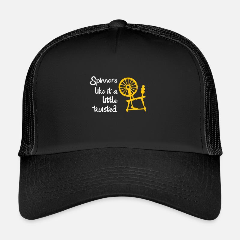 Wool Hand Mill - Trucker Cap - black/black