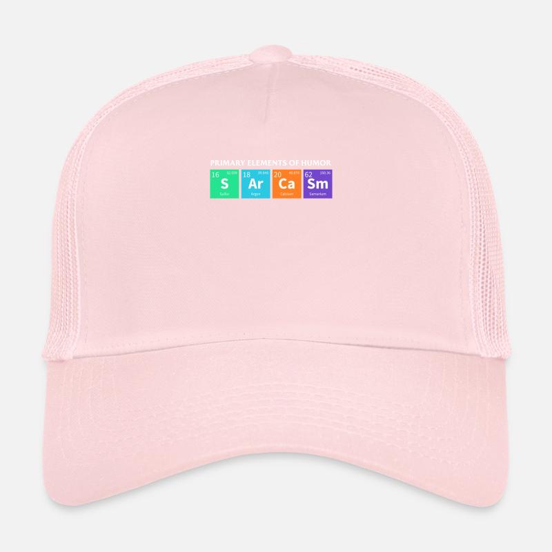 Science Sarcasme Éléments primaires de l’humour Casquette trucker 