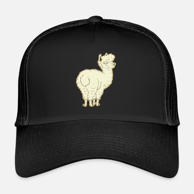 Alpaca alpaca - Trucker Cap - black/black