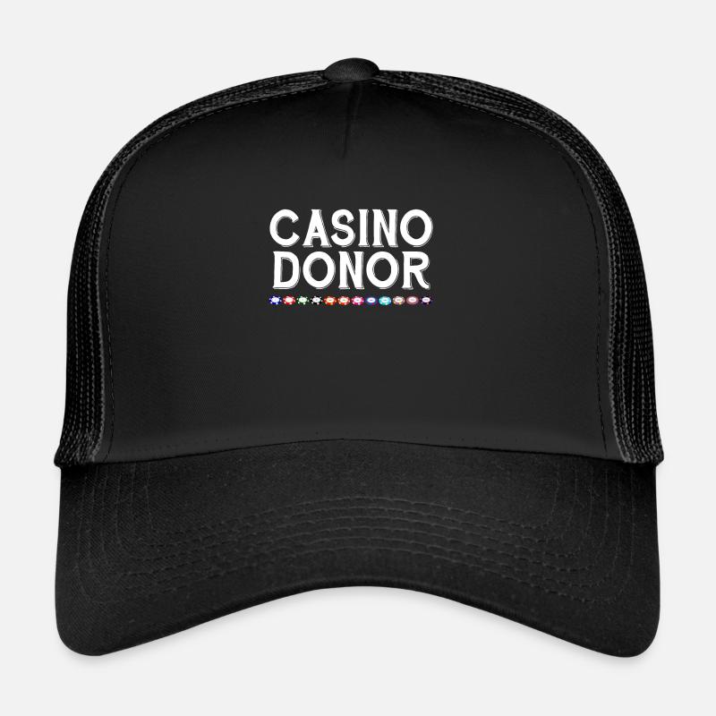 Jetons de casino - Casquette trucker - noir/noir