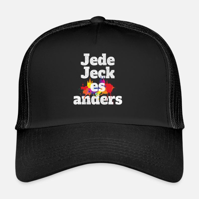 Kölsch jeden jeck es anders Kölner Grundgesetz Köln Trucker Cap
