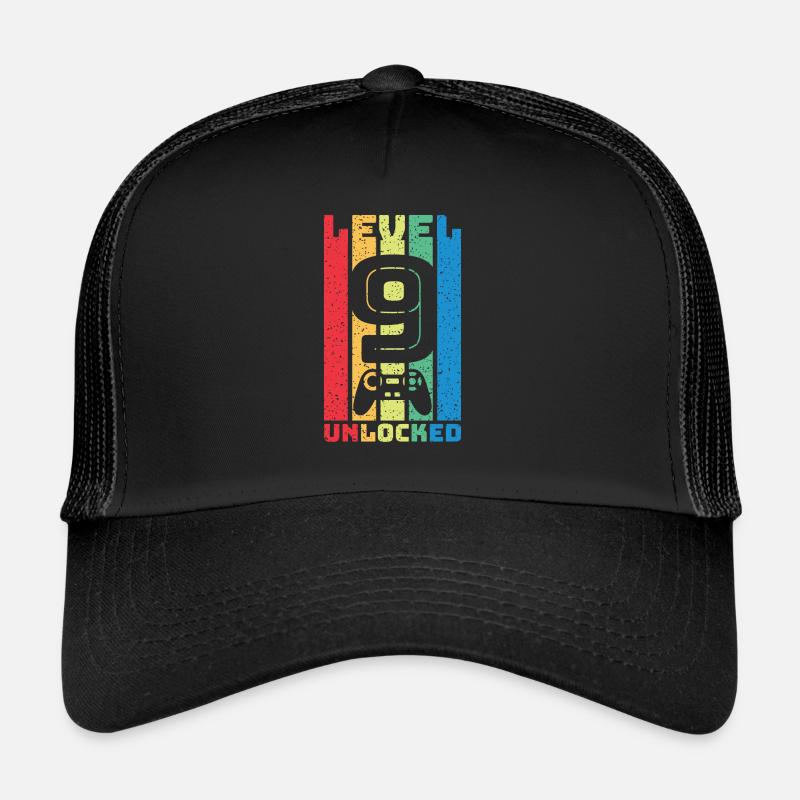 Rétro Niveau 9 déverrouillé Casquette trucker 