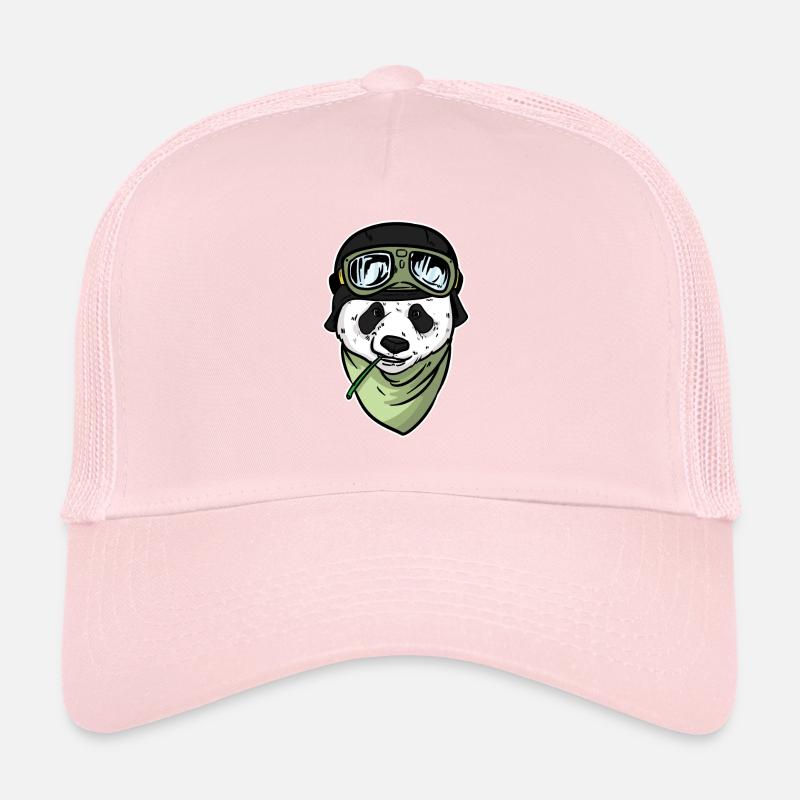 Pandabär Pilot Panda Hobby Flieger für Piloten Trucker Cap