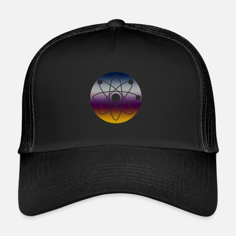 Physique Atome - Casquette trucker  - noir/noir