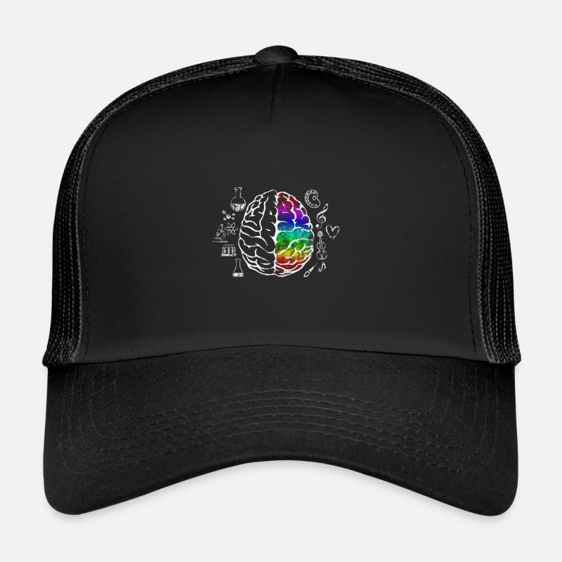 Wissenschaft Gehirn - Trucker Cap - Schwarz/Schwarz