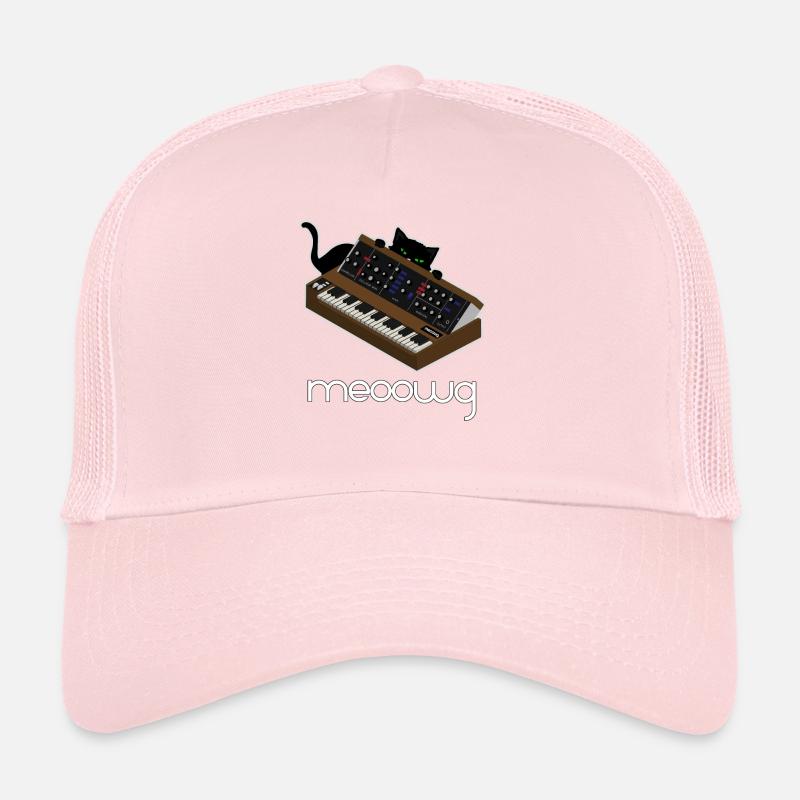 Funny Synthesizer Cat Trucker Cap